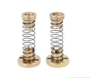 Tige à vis plomb pour imprimante 3D T8 8 mm + écrou anti réaction laiton TR8 - Photo 1/9