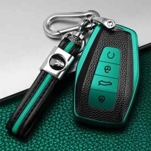 TPU Car Remote Key Cover Case Shell For Geely Atlas Boyue NL3 Coolray Keychain - Foto 1 di 18