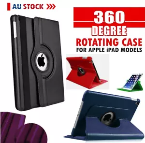360° Rotating iPad Case Flip Cover Folio for Apple iPad 7 6 mini 10.2 10.5 12.9" - Picture 1 of 22