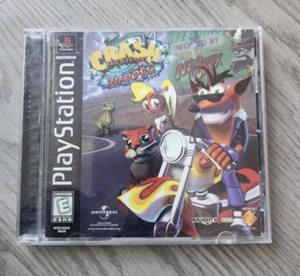 Crash Bandicoot 3: Warped Sony PS1 cover lenticolare olografica etichetta nera - Foto 1 di 3