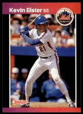 1989 Donruss Baseball Card Kevin Elster New York Mets #289