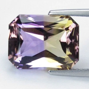 Piedra preciosa de corte radiante de ametrino natural estupendo de 8,72 quilates 14x10,8x8,4 mm - Imagen 1 de 4