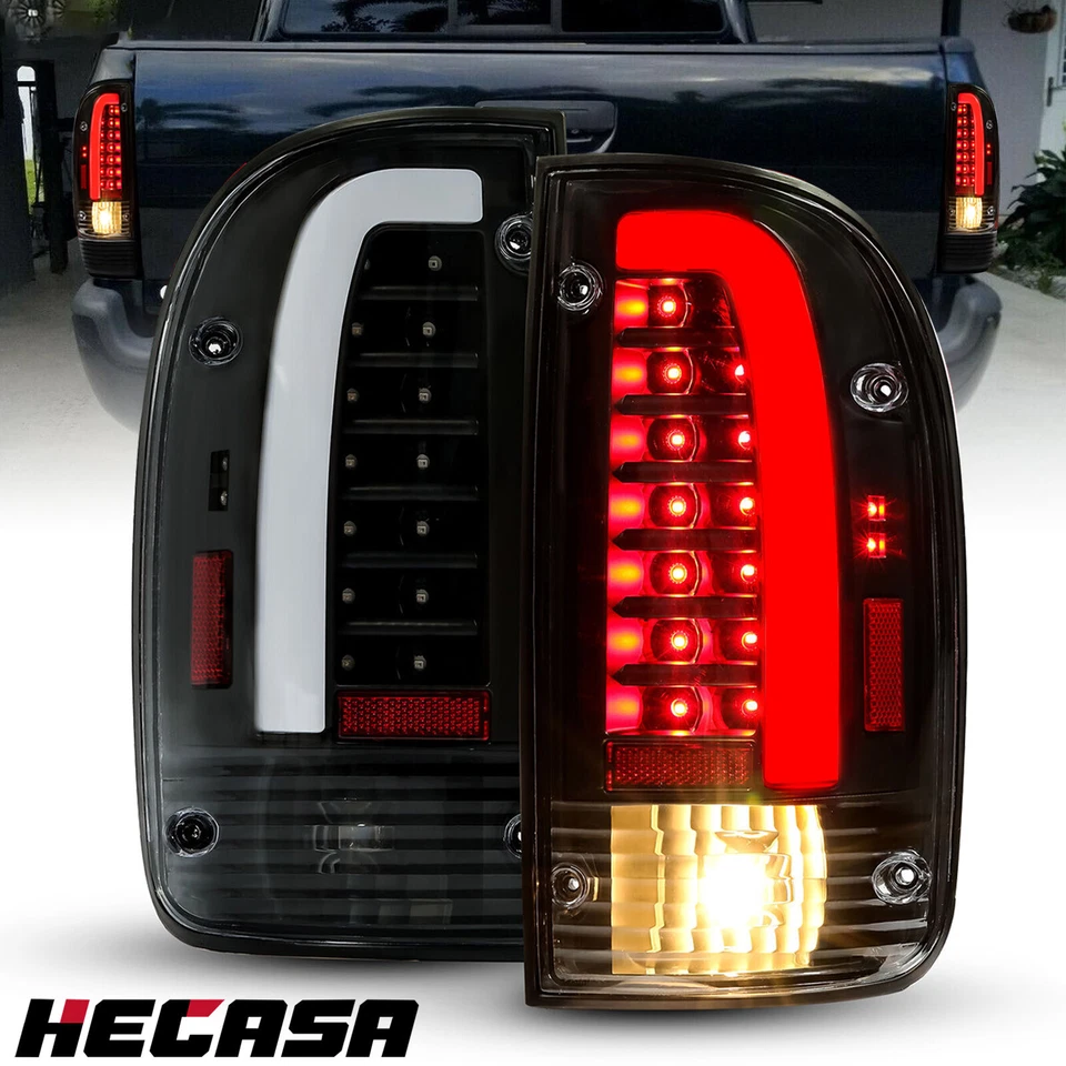 Luces traseras LED negras para Toyota Tacoma 1995-2000 luces de freno conductor y pasajero Foto 1 de 4