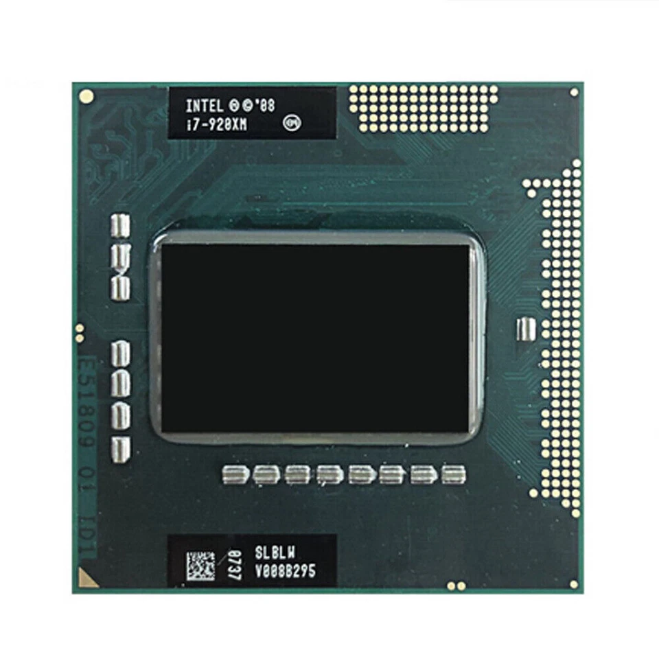 Intel Core i7-920XM CPU Quad-Core 2.0GHz 8M SLBLW Socket G1 Processor - Image 1 of 1