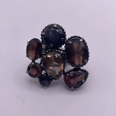 Anillo Colorido Amor Cóctel Distintivo con Banda Talla Única Colores Vibrantes J4 Foto 1 de 4