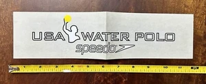 Large 12” USA Water Polo Sticker - Speedo Mikasa Vintage 2000s Decal - Picture 1 of 2