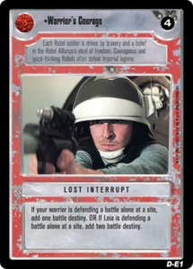 Star Wars CCG Limited Premiere BB M/NM Warrior's Courage - Picture 1 of 1