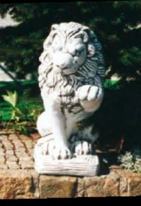 Löwe Blick rechts (S225) Tierfiguren Steinfiguren Steinguss Gartenfigur 68 cm - Bild 1 von 1