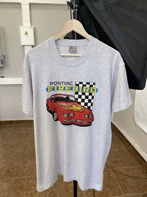 Camiseta vintage años 90 Pontiac Firebird Racing NASCAR talla XL color gris Foto 1 de 4