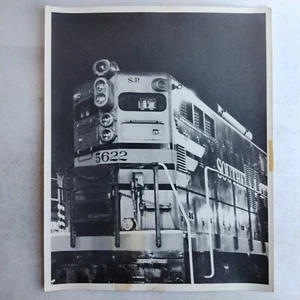 Southern Pacific Locomotive 5622 Vintage Black And White Photograph 8x10 Damaged - Picture 1 of 3