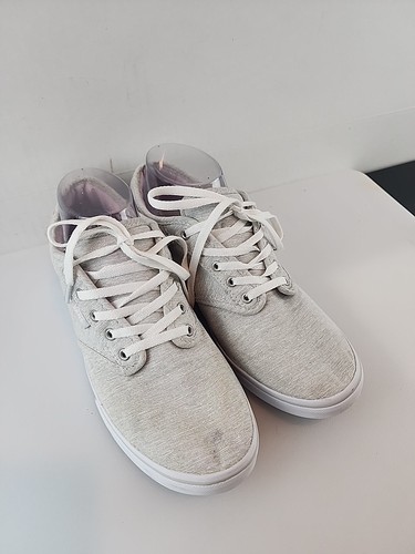 Scarpe Vans donna 8 5 stracciate a parete snakers basse 721356 piatte in tessuto grigio