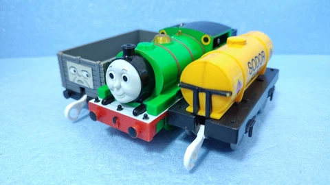 Thomas & Friends Plarail TOMY Classic Percy Sodor Tank Set Type A Japan Rare Cover