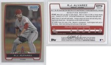 2012 Bowman Draft Chrome Draft Picks Refractors RJ Alvarez #BDPP46