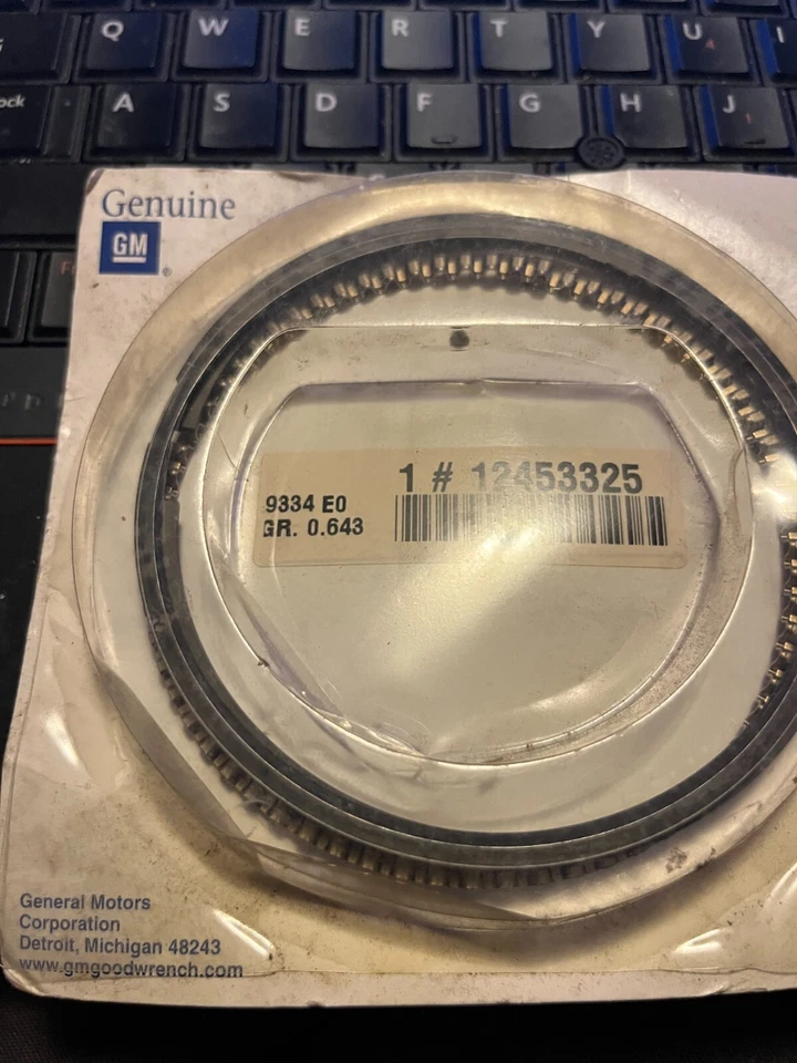 NOS GM 1997-2004 Chevrolet, Chevy Corvette unidade de anel de pistão #12453325 PARA 1 CILINDRO. - Imagem 1 de 1