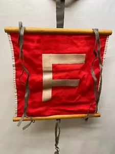 BANDERA RADIO NOTICIAS ESTACIÓN RADIO FUERZA AÉREA WEHRMACHT MUSEO HISTORIA VIVA - Imagen 1 de 8