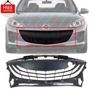 New Front Bumper Lower Grille Black Plastic Fits 2010-2012 Mazda 3 MA1036113 - Picture 1 of 6