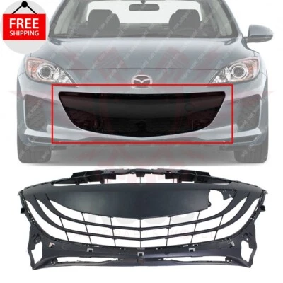 New Front Bumper Lower Grille Black Plastic Fits 2010-2012 Mazda 3 MA1036113 — 第 1/4 张图片