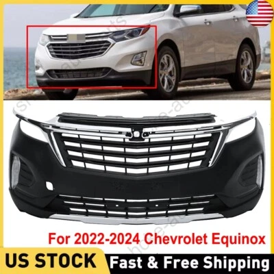 For 2022 2023 2024 Chevrolet Equinox Complete Front Bumper Set W/o Sensor Holes Foto 1 de 4