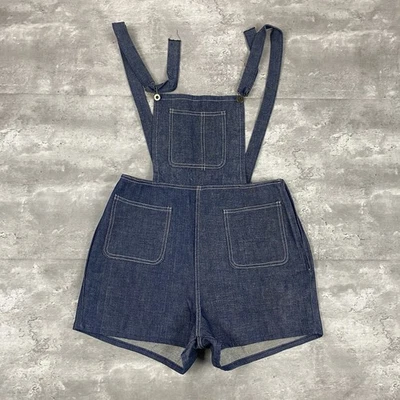 vintage 60s LOAF-EEZ shortalls Womens denim sanforized cotton TALL high waist - Image 1 of 4