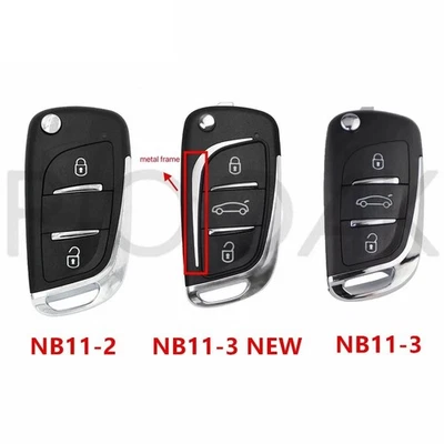 5pcs KEYDIY KD NB11-2 NB11-3 DS style 2/3 Button Universal Remote Car Key - Image 1 of 4