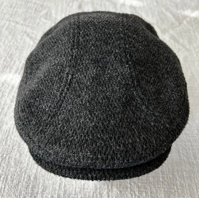 Chapéu Cabbie Masculino Vintage Lã Tweed Driver Newsboy Boné Plano G-XL Cinza - Imagem 1 de 4