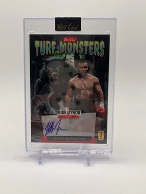 Mike Tyson 2025 Wild Card Turf Monsters Autograph Auto 1/1 - Image 1 of 2