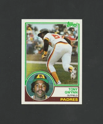 1983 Topps Tony Gwynn RC #482 ~ San Diego Padres Salón de la fama ~ ¡Hermoso! Foto 1 de 2