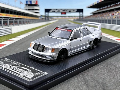 Mercedes-Benz 500 E W124 plata diecast modelo coche colección regalos escala 1/64 RM Foto 1 de 4