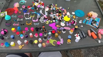 LOL Surprise Doll Glasses Lot of Accessories Hair Brushes Drinks  Thermos Others Foto 1 de 4