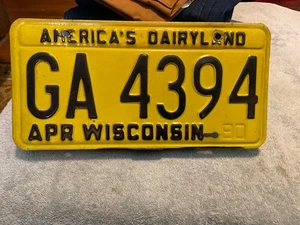 Targa Wisconsin 1980 "America's Dairyland" GA 4394 - Foto 1 di 3