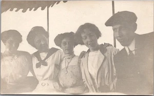 Vintage BELOIT, Wisconsin Real Photo RPPC Postcard Five Teens / 1911 WI Cancel - Picture 1 of 2