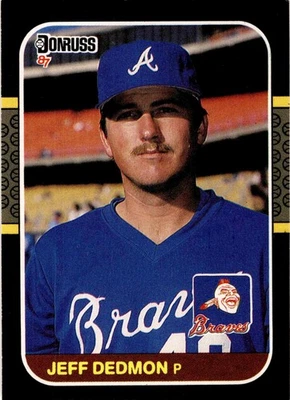 1987 Donruss #314 Jeff Dedmon - Atlanta Braves - Image 1 of 2