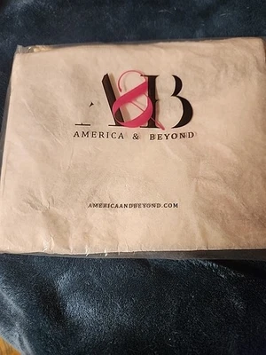 America and Beyond Rose Gold Embellished Zippered Pouch - NWT LOVELY  - Image 1 of 4