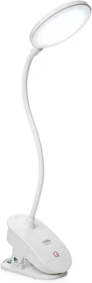 Miady Clip on Lamp,Battery Powered Reading Light,Clamp for Bed with 3 Brightness - Image 1 of 4