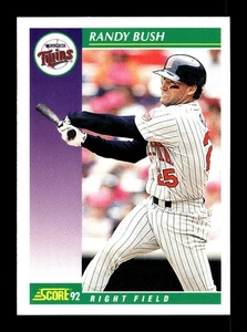 RANDY BUSH ⚾ 1992 Score Baseball Card #377 Minnesota Twins - Picture 1 of 2