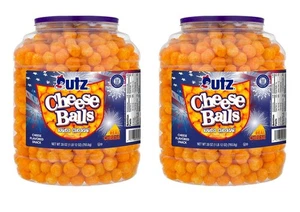 Utz Cheeseball Barrel, 28 Oz. 2 Kartons schneller Versand - Bild 1 von 6