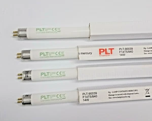 4x PLT F14T5/840 14W T5 4000K Cool White Linear Fluorescent Tube Light Bulb - Picture 1 of 4