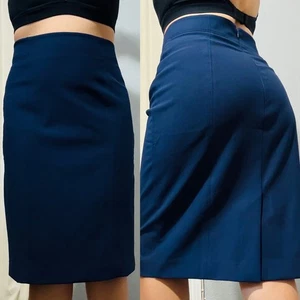 Ann Taylor Damen marineblau Karriere Bleistiftrock Business Büro Arbeitskleidung Größe 6 - Bild 1 von 12