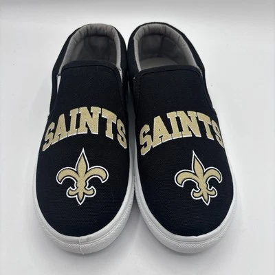 Zapatos sin cordones Foco New Orleans Saints para mujer talla 7 Foto 1 de 4