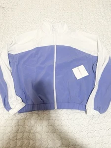 Beyond Yoga Colorblock Go Retro Jacket Periwinkle Cloud Sz Large NWT $138 - Picture 1 of 5