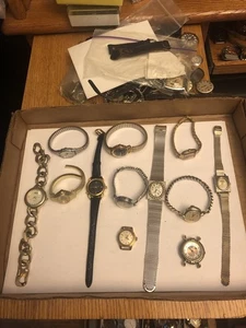 12 Vintage Ladies Wrist Watch Lot - Picture 1 of 4