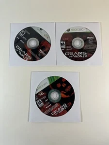 Microsoft Xbox 360 Live TESTED Gears of War 1 2 3 Trilogy BUNDLE LOT - Picture 1 of 1