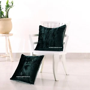 Set of 2 Cushion Cover Crushed Velvet Premium Soft Decorative Throw Pillow Case - Picture 1 of 6
