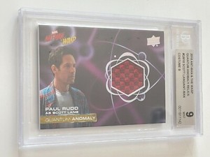 2018 MARVEL Ant-Man & The Wasp MOVIE Paul Rudd COSTUME Memorabilia Relic BGS 9