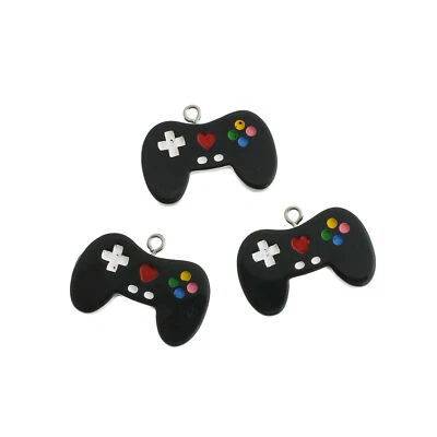 4 dijes de resina para controlador de juego negro - K530 Foto 1 de 3