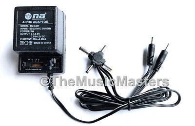 Universal AC to DC Power Supply Wall Plug Adapter 3V 4.5V 6V 7.5V 9V 12V 300mA - Image 1 of 4