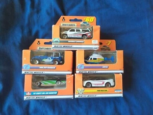 MATCHBOX x 5 - JEEP, FORD, CHEVY, HELICOPTER - MINT IN WORN BOXES - - Picture 1 of 6