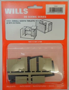 New Wills Scenic 00 Series Small Gents Toilets SS65 - Picture 1 of 1