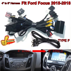 4" To 8" PNP Conversion Power Harness for Ford Focus 2015-2018 SYNC1 to SYNC 3 - Imagen 1 de 6