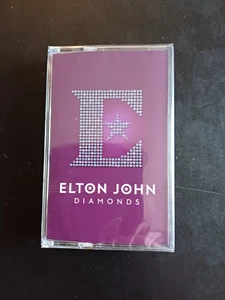 ELTON JOHN DIAMONDS BEST OF UK EXCLUSIVE CLEAR GLITTER CASSETTE ...  SEALED - Picture 1 of 2